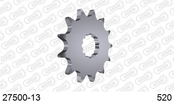 27500-13 звезда передняя SUZUKI SV, YAMAHA WR, YAMAHA YZ (ведущая) стальная, 520, AFAM (JTF565.13)