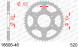16606-46 звезда задняя KAWASAKI NINJA, Z 800, KAWASAKI ZX 6 (ведомая) стальная, 520, AFAM (JTR478.46)