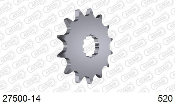 27500-14 звезда передняя KAWASAKI KLE 650, NINJA, EJ800, SUZUKI SV 650, YAMAHA WR (ведущая) стальная, 520, AFAM (JTF565.14)