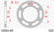 12604-46 звезда задняя YAMAHA XJ 6 (ведомая) стальная, 520, AFAM (JTR245/3.46)