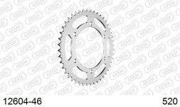 12604-46 звезда задняя YAMAHA XJ 6 (ведомая) стальная, 520, AFAM (JTR245/3.46)