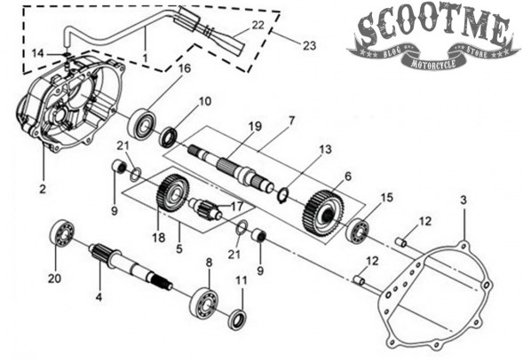 Подшипник шариковый радиальный SYM GTS 250 [S&amp;F 6205RS]