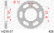 14216-57 звезда задняя KAWASAKI KLX, SUZUKI DR-Z (ведомая) стальная, 428, AFAM (JTR797.57)
