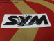 Наклейка декоративная на облицовку руля переднюю SYM ORBIT 50 [ЦВЕТ: BLACK]