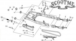 Кожух цепи приводной SYM WOLF (T2) 250