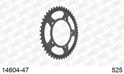 14604-47 звезда задняя SUZUKI GSX 750, 1200 (ведомая) стальная, 525, AFAM (JTR1792.47)