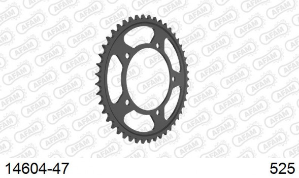 14604-47 звезда задняя SUZUKI GSX 750, 1200 (ведомая) стальная, 525, AFAM (JTR1792.47)