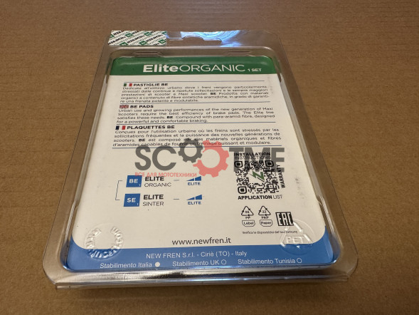Тормозные колодки дисковые мото NEWFREN FD0264BE SCOOTER ELITE ORGANIC (FDB2085)