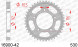 16900-42 звезда задняя KAWASAKI ZZR 1400 (ведомая) стальная, 530, AFAM (JTR1493.42)