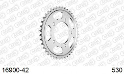 16900-42 звезда задняя KAWASAKI ZZR 1400 (ведомая) стальная, 530, AFAM (JTR1493.42)