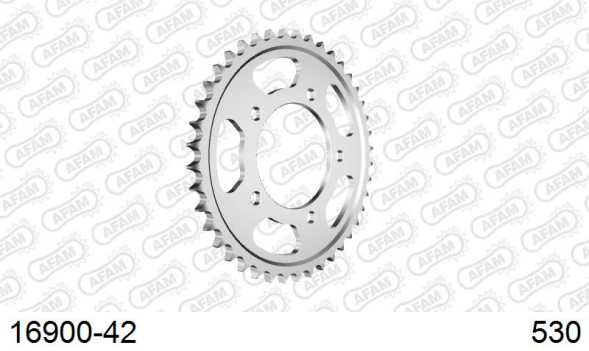 16900-42 звезда задняя KAWASAKI ZZR 1400 (ведомая) стальная, 530, AFAM (JTR1493.42)