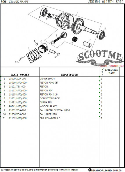 Подшипник радиальный SYM JET 4R 50 NAKED [BRG6]