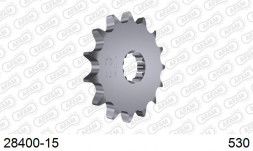 28400-15 звезда передняя SUZUKI GSF Bandit, GSX, KAWASAKI ZXR, YAMAHA FZS (ведущая) стальная, 530, AFAM (JTF566.15)