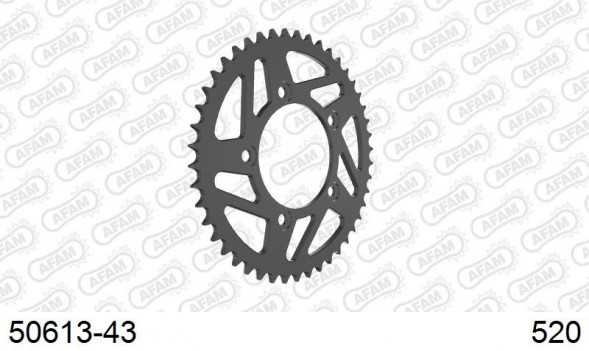 50613-43 звезда задняя DUCATI MONSTER, 959 PANIGALE (ведомая) стальная, 520, AFAM