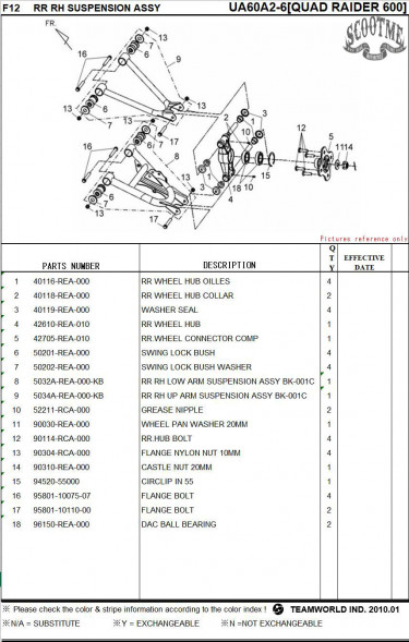 Сайлентблок рычага подвески SYM ATV 600/600LE