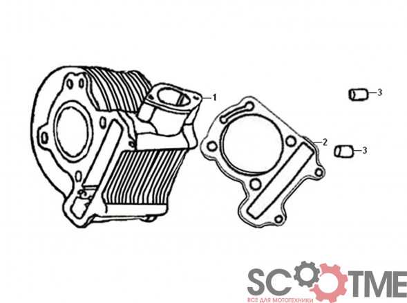 Цилиндр SYM ORBIT 125
