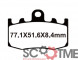 SNT-F023 Тормозные колодки дисковые мото YONGLI Sintered (FDB2125ST)