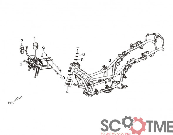 Подшипник рулевой колонки нижний SYM MAXSYM 600i ABS