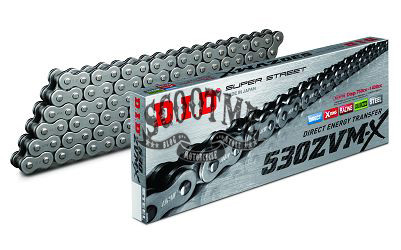 Цепь DID 530×118 в упаковке, X-Ring усиленная (DID530ZVMX-118)