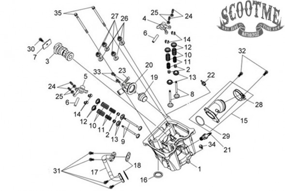 Клапан впускной SYM ATV 600/600LE