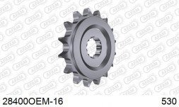 28400OEM-16 звезда передняя YAMAHA FZS 600 Fazer (ведущая) стальная с демпфером, 530, AFAM (JTF566.16)