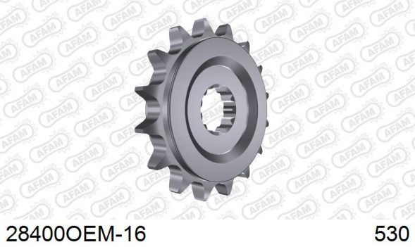 28400OEM-16 звезда передняя YAMAHA FZS 600 Fazer (ведущая) стальная с демпфером, 530, AFAM (JTF566.16)