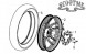 Диск колёсный задний 16×2.50 19 шлицов 5 отверстий × D89 SYM SYMPHONY 50SR