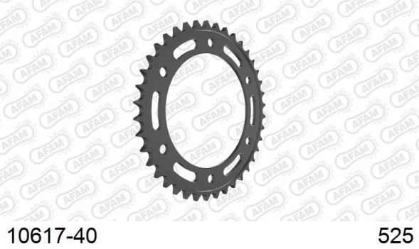 10617-40 звезда задняя HONDA CBR 1000, HONDA CBR 600 (ведомая) стальная, 525, AFAM (JTR1307.40)