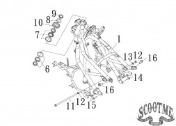 Подшипник рулевой колонки нижний SYM MAXSYM TL 500i