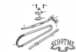 Ось башмака натяжителя цепи ГРМ SYM ORBIT 50
