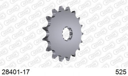 28401-17 звезда передняя KAWASAKI ZX, SUZUKI GSR (ведущая) стальная, 525, AFAM (JTF520.17)