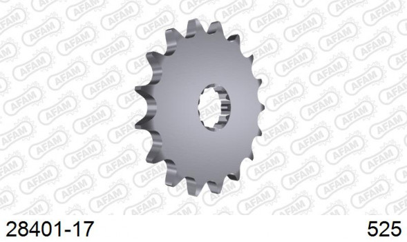 28401-17 звезда передняя KAWASAKI ZX, SUZUKI GSR (ведущая) стальная, 525, AFAM (JTF520.17)