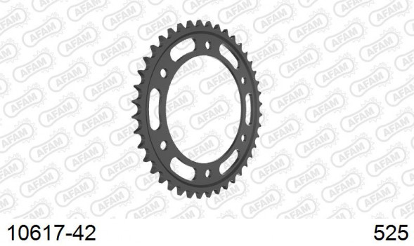 10617-42 звезда задняя HONDA CBR 1000, HONDA CBR 600 (ведомая) стальная, 525, AFAM (JTR1307.42)