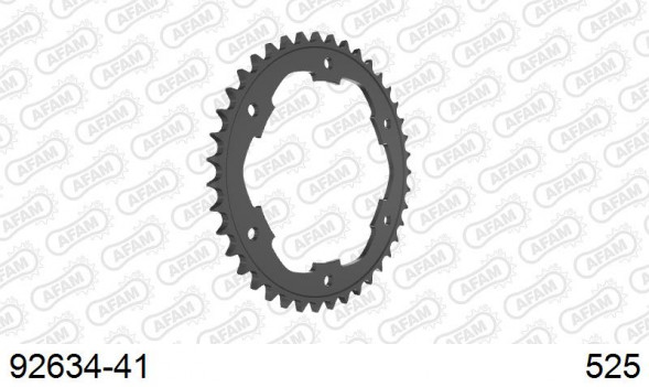 92634-41 звезда задняя BMW F 650 GS, F 800 GS (ведомая) стальная, 525, AFAM (JTR6.41)