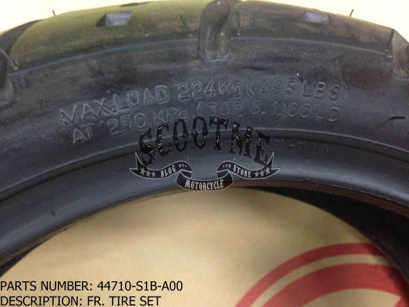 Передняя покрышка DURO 120/70-12 56J Nylon SYM ORBIT 50