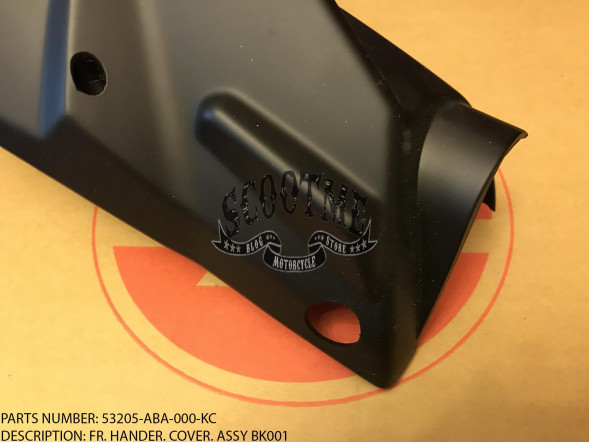 Облицовка руля передняя SYM ORBIT 125 [ЦВЕТ: BLACK MATT BK-001]