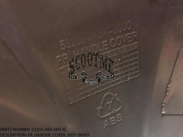 Облицовка руля передняя SYM ORBIT 125 [ЦВЕТ: BLACK MATT BK-001]