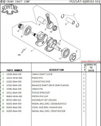 Шпонка коленвала SYM WOLF (T2) 250