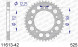 11613-42 звезда задняя HONDA CB CBR 600, HONDA VTR 1000 (ведомая) алюминиевая, 525, AFAM (JTA1304.42)