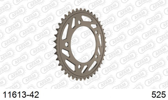 11613-42 звезда задняя HONDA CB CBR 600, HONDA VTR 1000 (ведомая) алюминиевая, 525, AFAM (JTA1304.42)