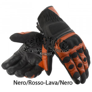 Перчатки Guanto Gasket Dainese (Nero/Rosso-Lava/Nero)