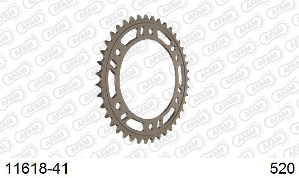 11618-41 звезда задняя HONDA CBR 1000 RR Fireblade, CBR 600 (ведомая) алюминиевая, 520, AFAM (JTA1308.41)