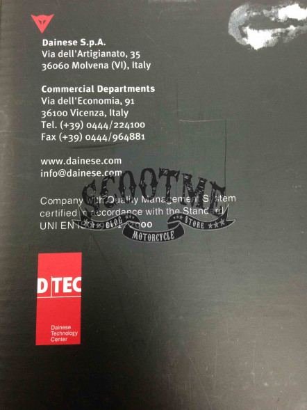 Перчатки Guanto Gasket Dainese (Nero/Nero/Nero)