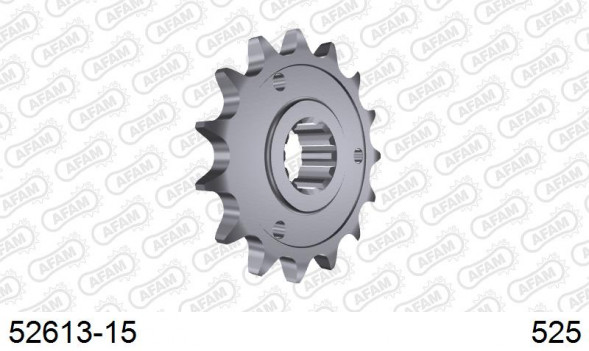 52613-15 звезда передняя DUCATI Monster, Supersport, Multistrada (ведущая) стальная, 525, AFAM (JTF741.15)
