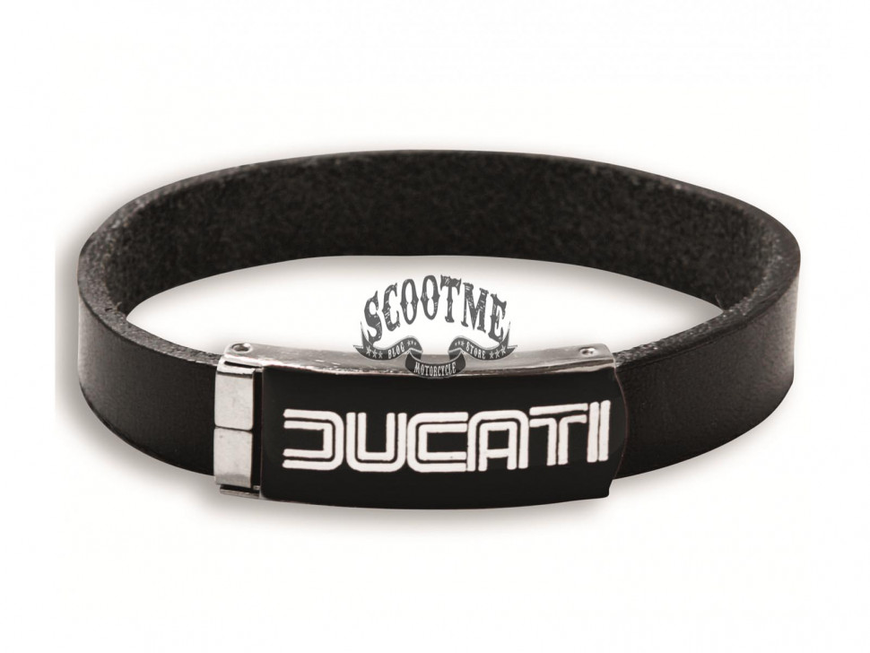 Браслет Ducati Leather Bracelet 80s 14