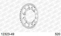 12323-49 звезда задняя YAMAHA WR 250, YZ 250, YZ 450 (ведомая) стальная, 520, AFAM (JTR245/2.49)