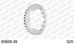 50608-39 звезда задняя DUCATI Evo, SPS, Matrix (ведомая) стальная, 525, AFAM