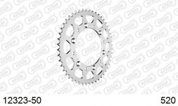 12323-50 звезда задняя YAMAHA WR 250, YZ 250, YZ 450 (ведомая) стальная, 520, AFAM (JTR245/2.50)
