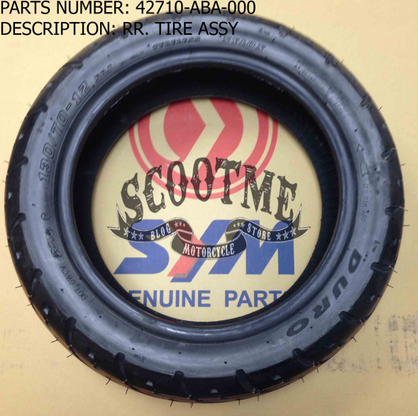 Задняя покрышка SYM ORBIT 50 (DURO 130/70-12 58J Nylon)
