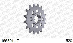166801-17 звезда передняя BMW HP4, BMW S1000 RR (ведущая) стальная, 520, AFAM (JTF1404.17)